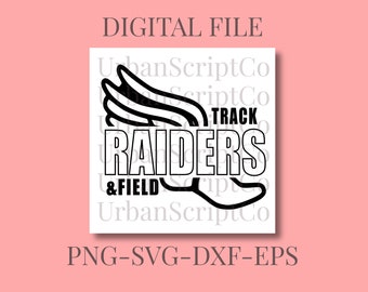 Raider Track PNG, SVG, Cut file, sublimation file