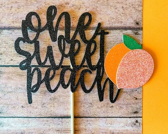 One Sweet Peach birthday cake topper*decor*peaches