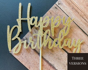 Happy Birthday Cake topper, centerpiece. Party topper. Birthday decor.