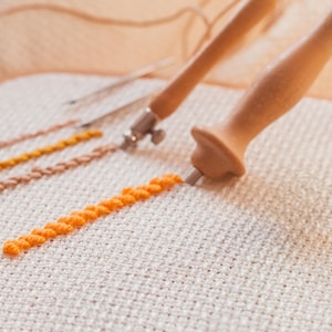Punch needle set Lavor – from 2 mm to 4 mm. Collection of punch needles. Rug hooking tools set.