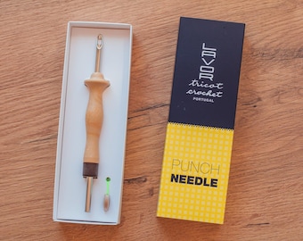 Rug making tool, adjustable punch needle 4mm with ergonomic handle.