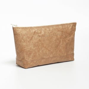 Minimalist Tyvek® Makeup Bag, Eco-friendly Vegan Unisex Makeup Bag/ Cosmetic Bag/ Makeup Organizer/ Toiletry Bag/ Toiletry Kit/ Travel Pouch