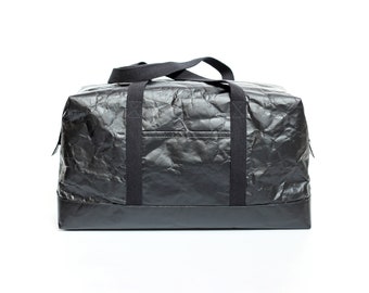 Bolsa Boston minimalista de Tyvek®, ecológica, vegana, para viajes, de lona y para hacer ejercicio, ligera, para hombre y mujer.