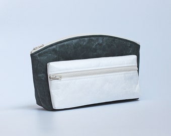 Neceser minimalista Tyvek®, unisex, vegano y ecológico. Neceser/organizador de maquillaje/neceser/kit de aseo/neceser de viaje.