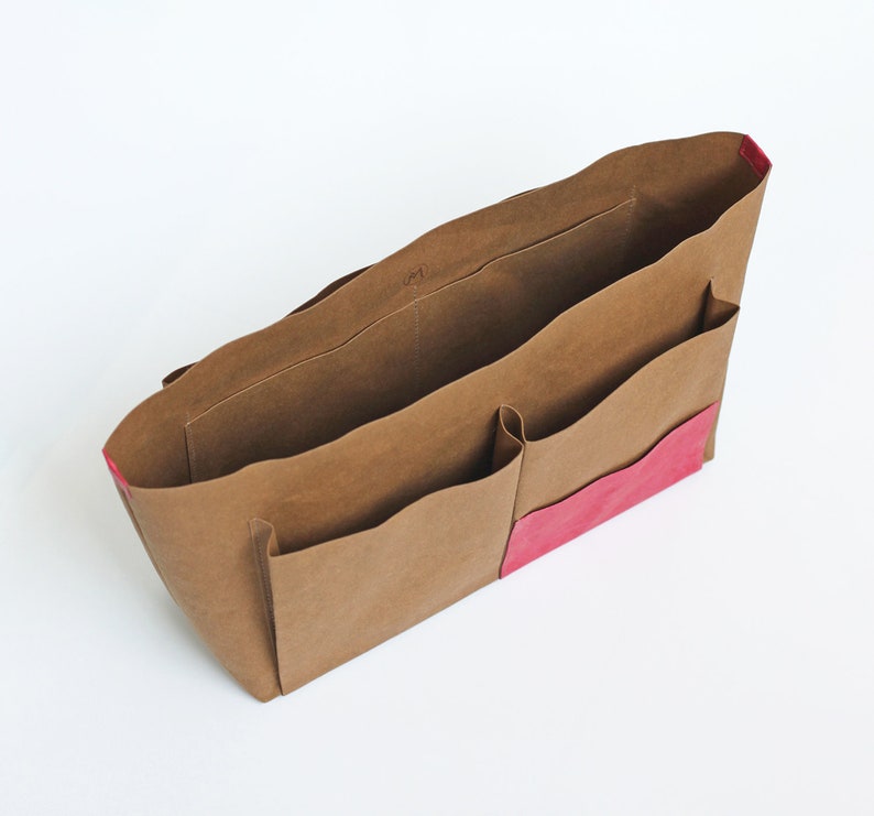Minimalist Washable Kraft Paper Bag Organizer Lightweight Etsy