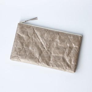 Cartera de viaje minimalista Tyvek®, cartera vegana ecológica, cartera de viaje, bolsa de viaje, organizador para el hogar con diseño de patchwork.