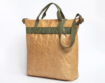 Bolso bandolera Tyvek® minimalista y retro para hombre, bandolera vegana ecológica, bandolera, bolso de hombro, bolso de viaje y bolso de trabajo.