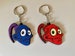 Halloweentown Red & Blue Headphone Silicone Keychain Set