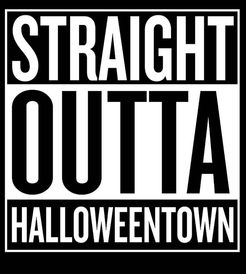 Download Straight Outta Halloweentown T-Shirt Graphic Tee | Etsy