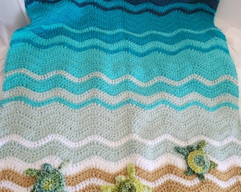 Baby Sea Turtle Blanket (King Size)