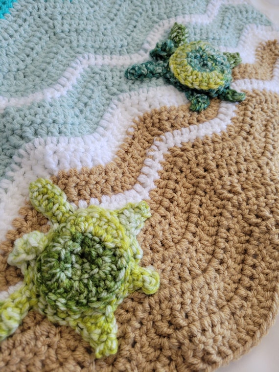 Sea turtle baby blanket hotsell