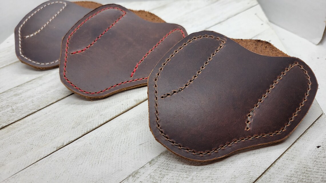 Knife Sheath Leather Knife Scabbard Pancake Knife Sheath Etsy