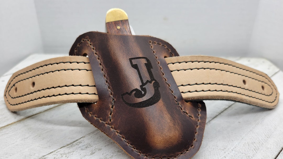 Knife Sheath Leather Knife Scabbard Pancake Knife Sheath Etsy