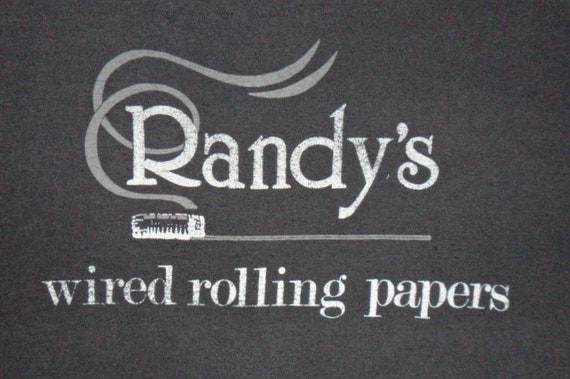 Vintage Randys Rolling Papers Shirt Tops Cigarett… - image 1