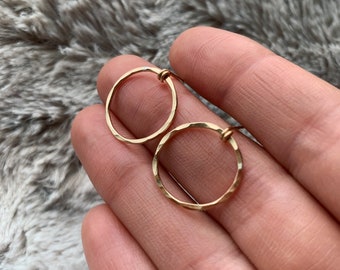 Hammered Hoop Studs, Stud Earrings, Hoop Post earrings, Hoop earrings, gifts for mom, girlfriend, wife