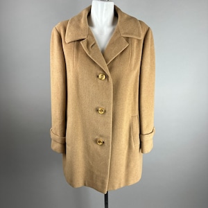 Camel Hair Pea Coat Etsy