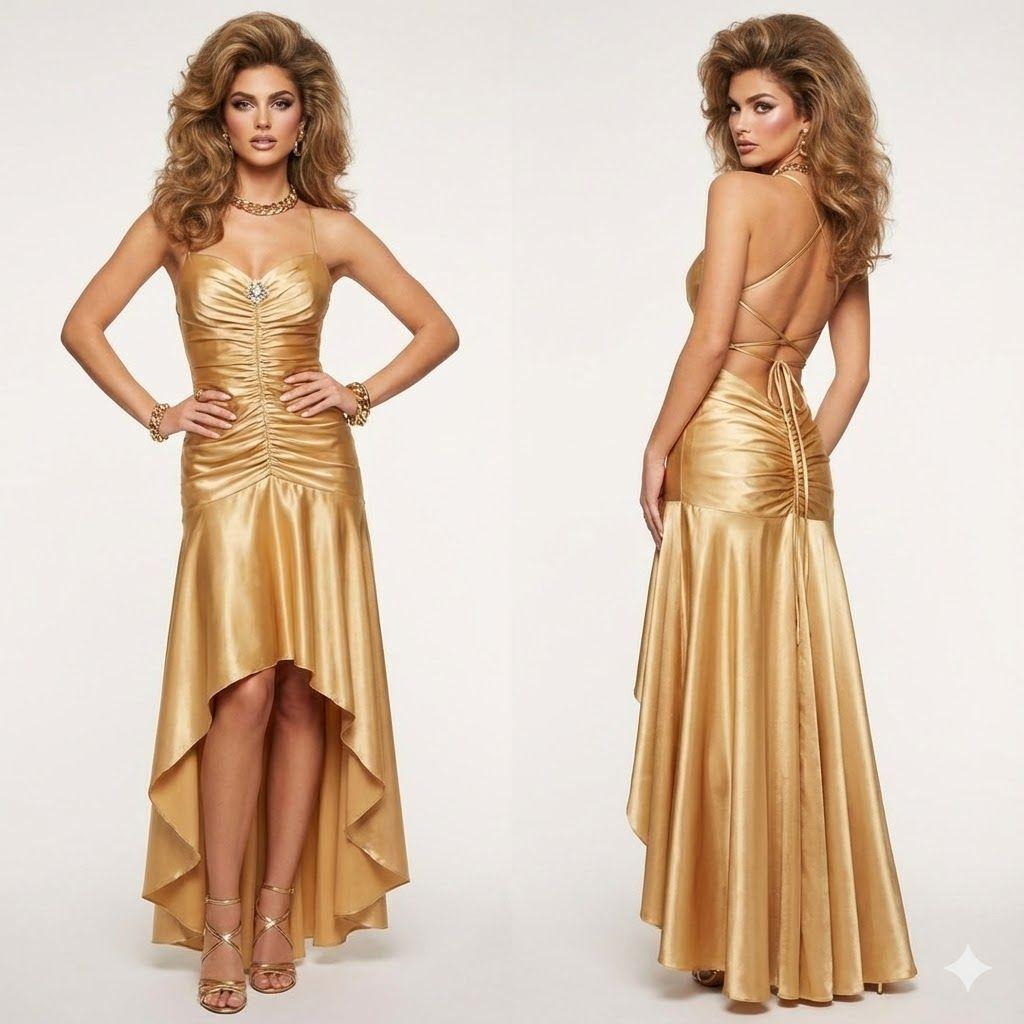 green emerald velvet dress Gold Sweetheart Beaded Sparkles Court Train Flowers Prom Dresses main image 0