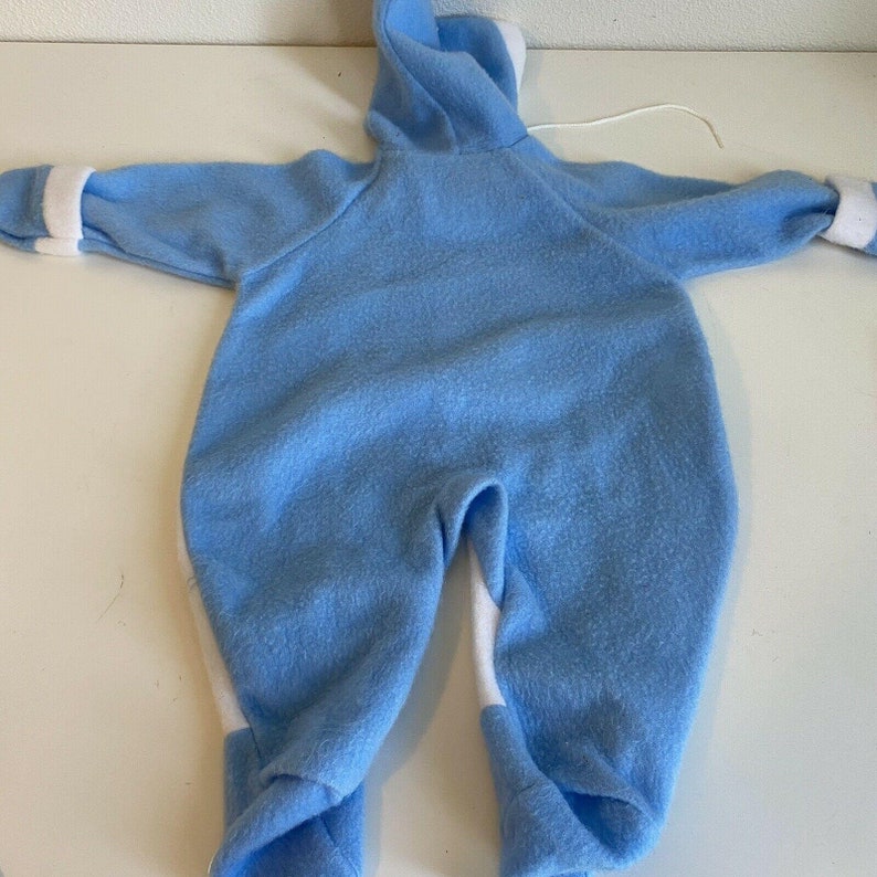 Vtg 80s 90s Mickey /& Friends Rocket Ship Pajamas One Piece Hooded Sleep Suit S