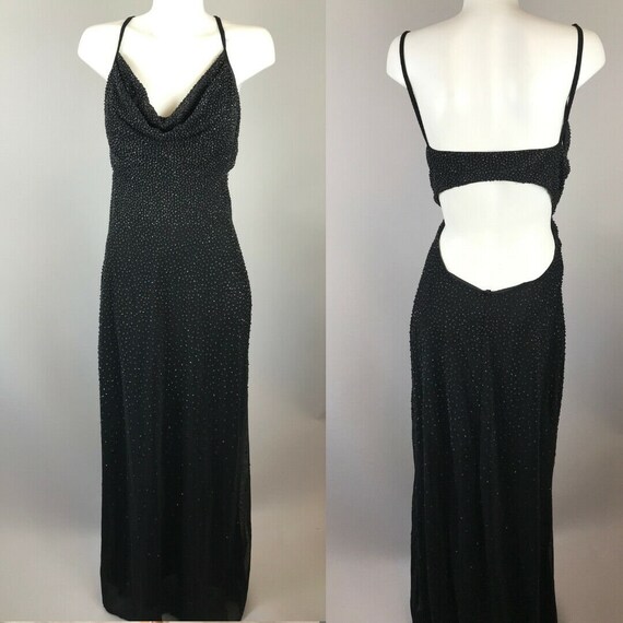 tadashi black gown