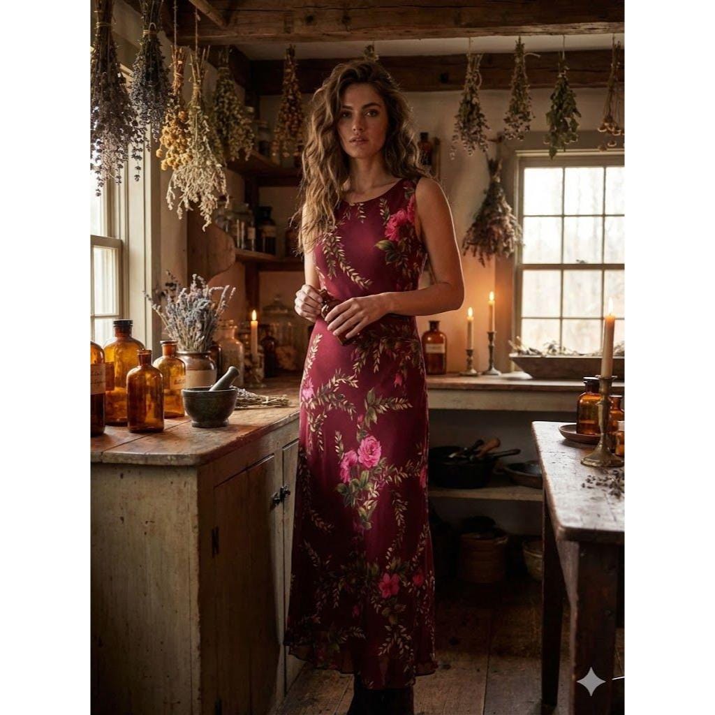 90s Floral Slip Dress