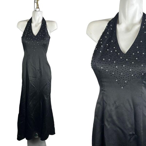 Vintage Beige Pearl Beading Halter Design A-line Party Dress Homecoming Dress DP5885