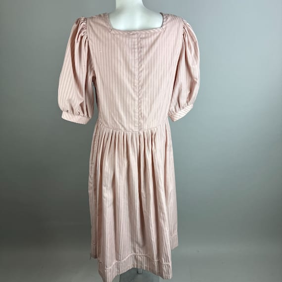 Vtg 80s 90s Salzburger Austria Pastel Pink Stripe… - image 3