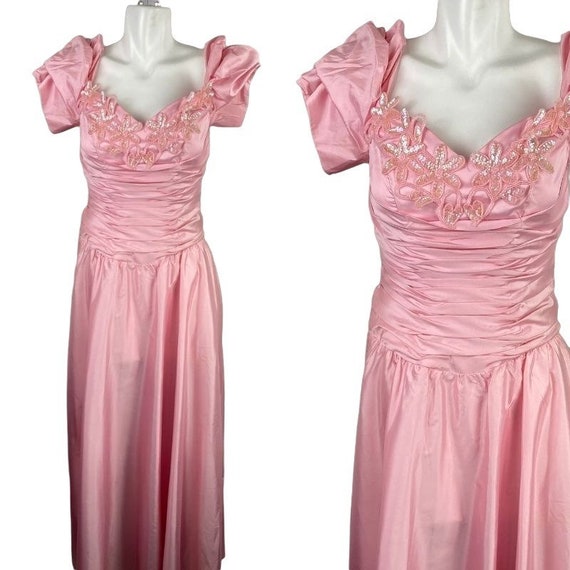 1990s Alyce Pastel Pink Fairy Princess Prom Party… - image 1