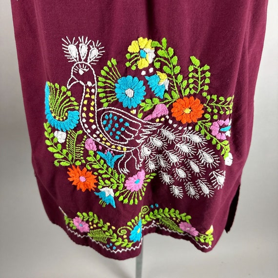Vtg 90s Karrs Imports Oaxaca Mexico Embroidered P… - image 2