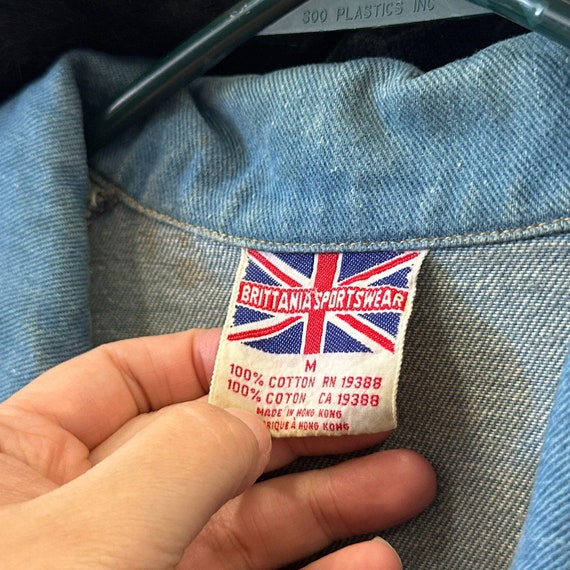 Vtg 70s 80s Brittania Light Denim Zipper Jacket W… - image 10