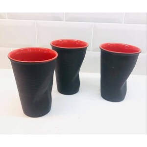 Crinkled Ceramic Cup, Concavity Cup, Incurvation Cup, Plastic Cup