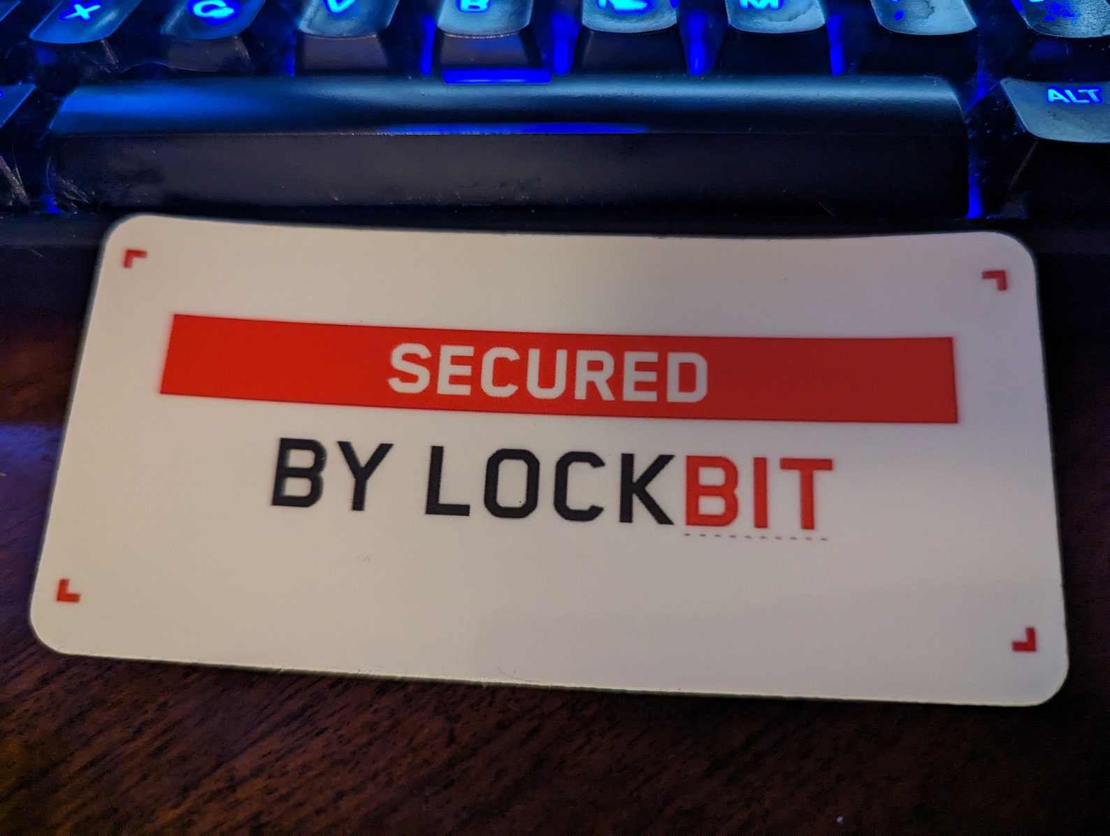 Secured by Lockbit Sticker - A Nice Gift for Anyone in Cybersecurity ...