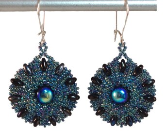 Kit: Heliotrope Earrings--BEADS ONLY kit