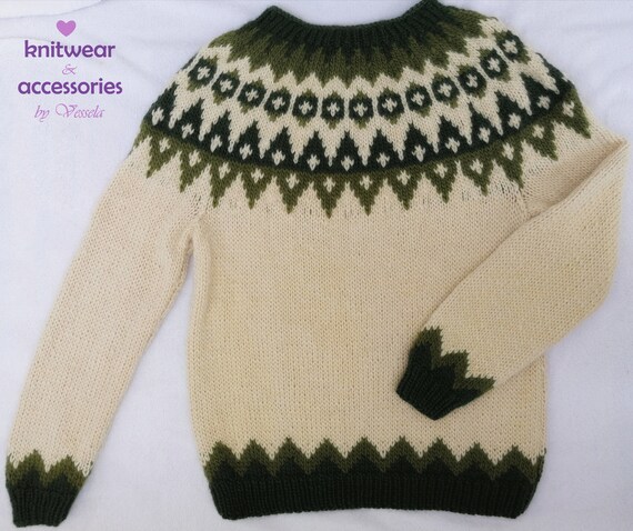 Icelandic Sweater Cream Pullover 