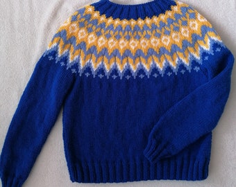 Icelandic Sweater, Riddari Sweater, Nordic Pullover, Made To Order