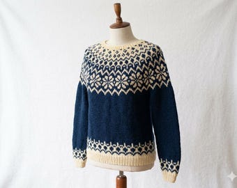 Nordic Wool Sweater: Unisex Icelandic Pullover, Made To Order