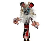 5 Inch Miniature Mouse Kachina Doll, Navajo Native American Tribe Handmade in the USA, Artist Signed, Southwestern Collectible Figurine