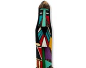 6 Inch Authentic Long Hair Kachina Doll, Genuine Navajo Native American Tribe Handmade, Artist Signed, Southwestern Collectible Figurine