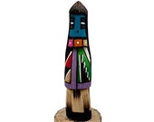 6 Inch Authentic Long Hair Kachina Doll, Navajo Native American Tribe Handmade in the USA, Artist Signed, Southwestern Collectible Figurine