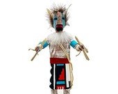 9 Inch Authentic Squirrel Kachina Doll, Navajo Native American Tribe Handmade in the USA, Artist Signed, Southwestern Collectible Figurine