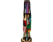 6 Inch Authentic Long Hair Kachina Doll, Genuine Navajo Native American Tribe Handmade, Artist Signed, Southwestern Collectible Figurine
