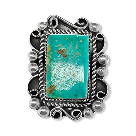 Important Gigantic Native American Jewelry Navajo Whitegoat Royston Turquoise Sterling Silver Ring Important Gigantic Native American Jewelry Navajo Whitegoat Royston Turquoise Sterling Silver Ring