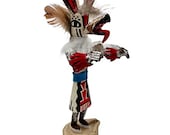 5 Inch Miniature Dog Kachina Doll, Navajo Native American Tribe Handmade, Artist Signed, Southwestern Collectible Figurine