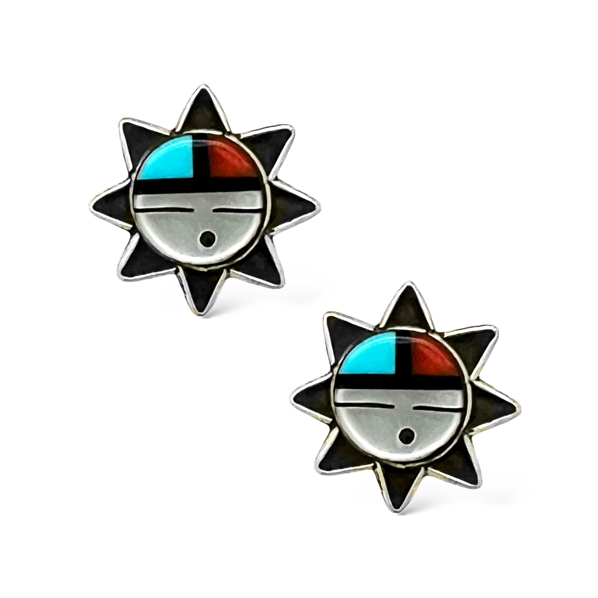 Heavy Men's Starsky Native American Navajo Kachian Turquoise Sterling Silver Ring Heavy Men's Starsky Native American Navajo Kachian Turquoise Sterling Silver Ring