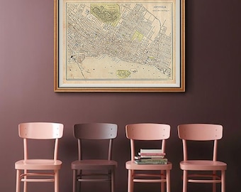 Montreal map | Etsy Montreal map | Etsy