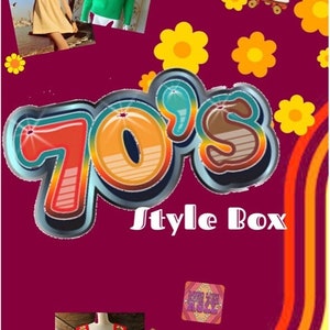 70’s Aesthetic Style Mystery Box Clothing Bundle Accessories 1970’s Fashion Thrifted Clothes Outfits Personalized Shopper 70s 1970s