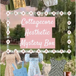 The Cottagecore Aesthetic Mystery Clothing Style Box - Fashion & Accessories Bundle Vintage Cottage Core Curated  For You