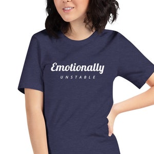 Emotionally Unstable Funny T Shirts for Teens Girl Gifts Women - Etsy