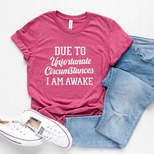 Sarcasm Funny T Shirt with sayings Tumblr Shirt for teens Graphic Tee Women TShirt teenager gifts clothes sarcastic quotes shirts Heather Raspberry