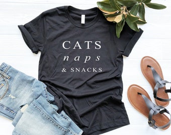 Cat gifts tshirt cats lover gift womens graphic tee funny animal shirt with quotes printed mens tshirts