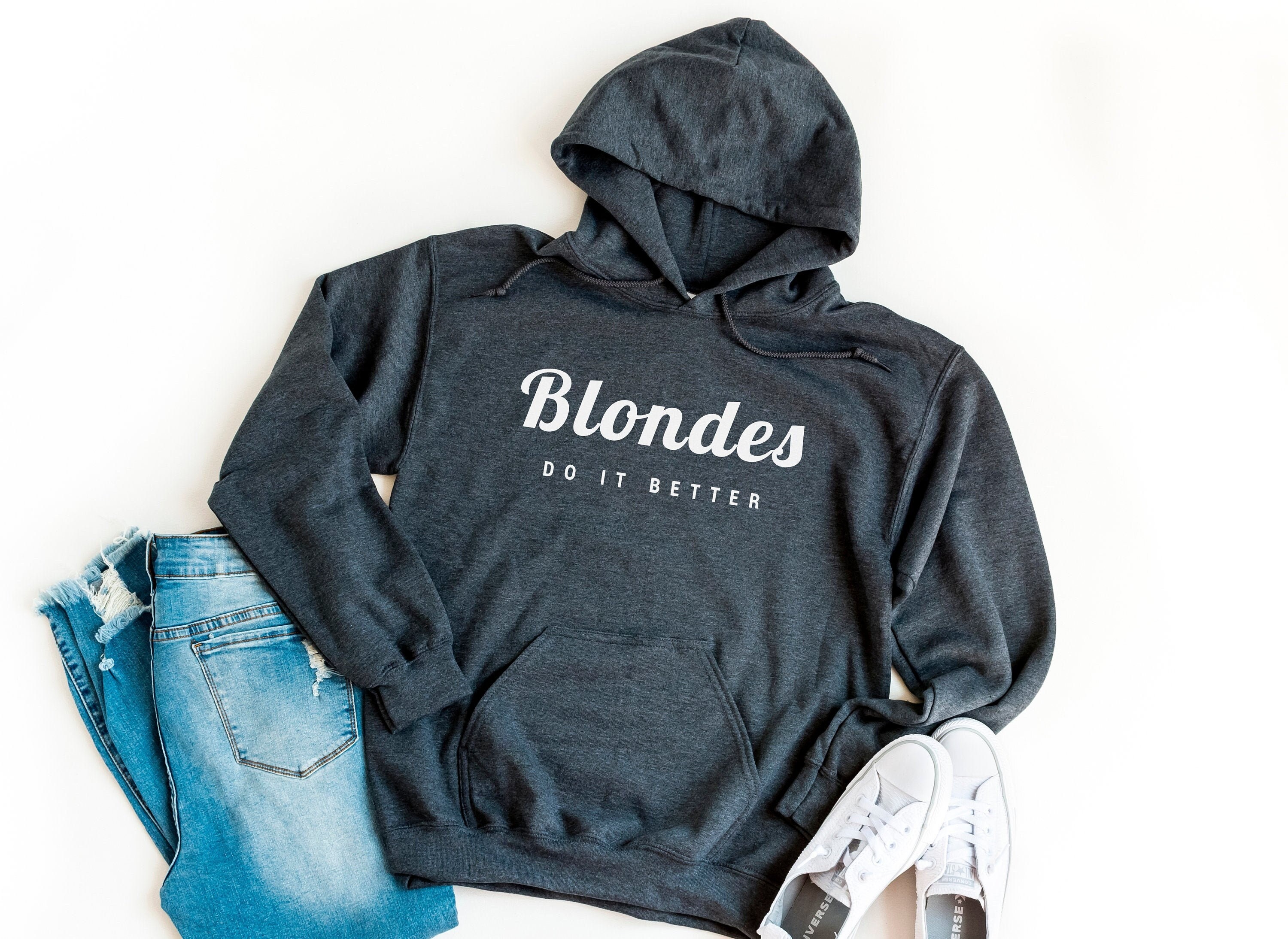 Blondes Do It Better Hoodies for Women s Sweater With Hood Novelty Gifts for Womens Hoodies Funny Shirt Hooded Sweatshirt With Sayings Etsy